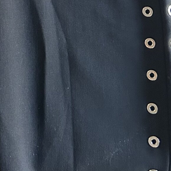 Cinq à Sept Ava Mock-Neck Crepe Grommet Dress ASO Isabelle Lightwood - Picture 10 of 12